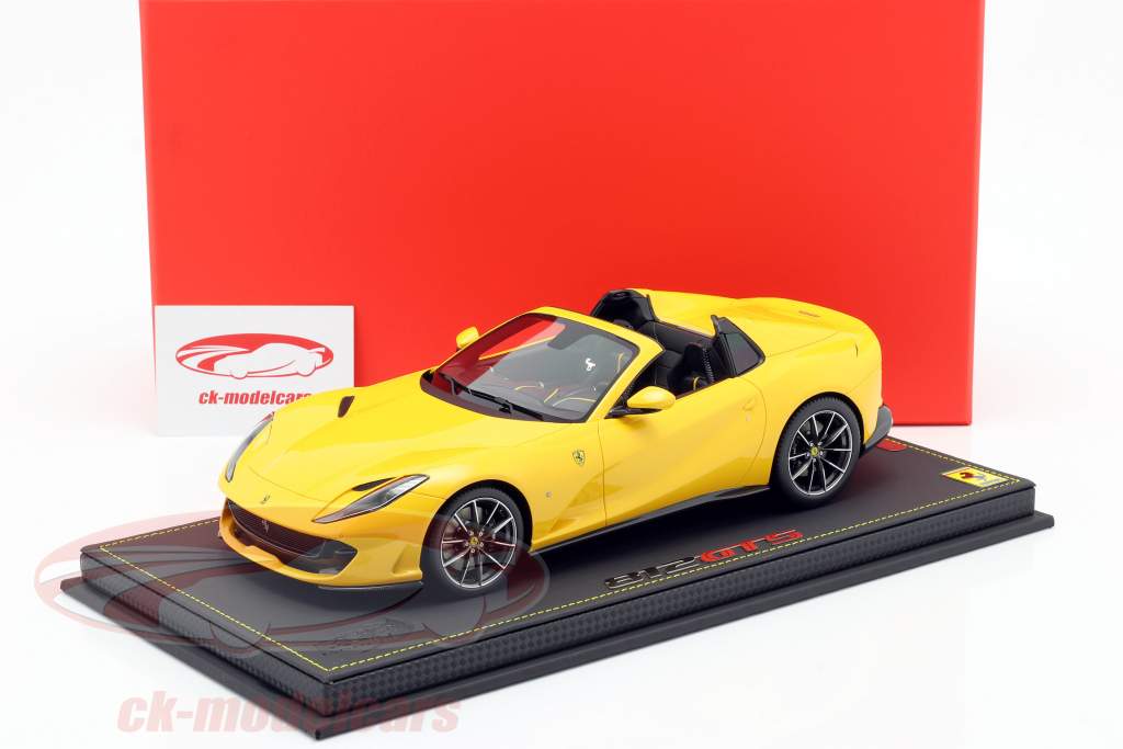 Ferrari 812 GTS Byggeår 2019 modena gul 1:18 BBR