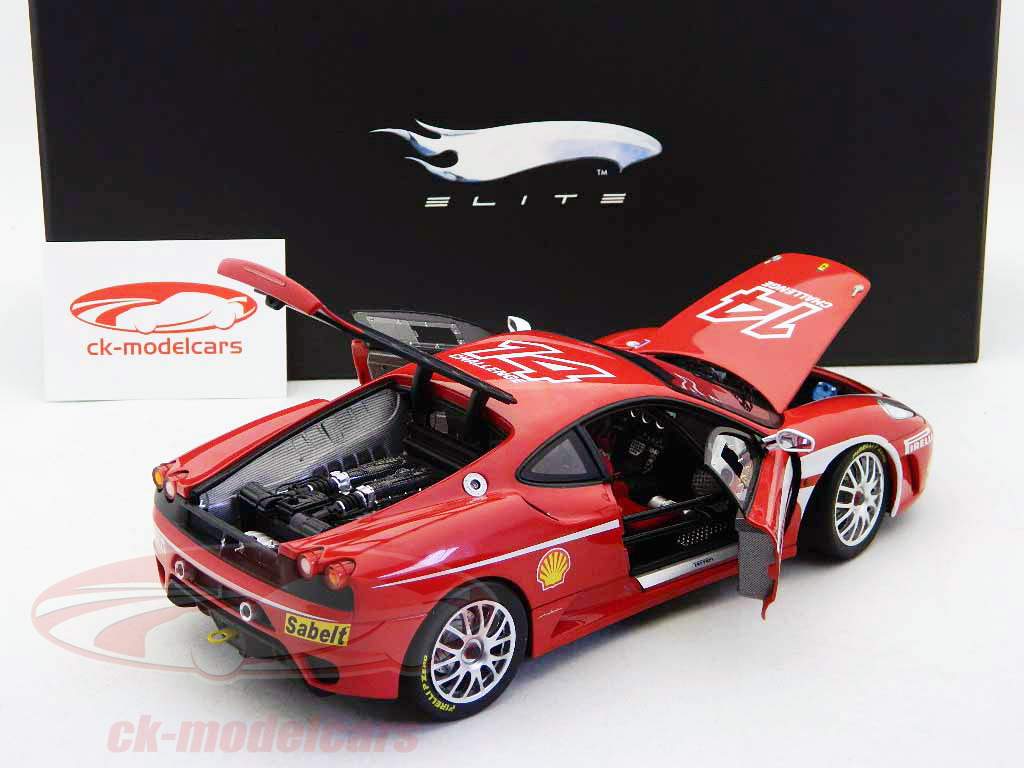 HotWheels Elite 1:18 Ferrari F430 Challenge #14 red in