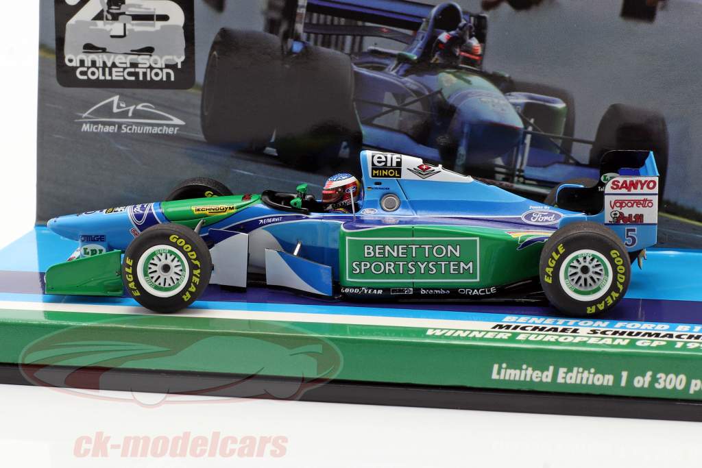 M. Schumacher Benetton B194 #5 European GP F1 World Champion 1994 1:43 Minichamps
