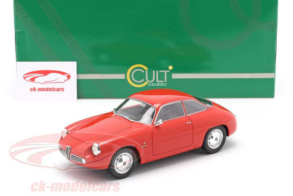 Alfa Romeo Giulietta Sprint Zagato (SZ) 1961 rouge 1:18 Cult Scale