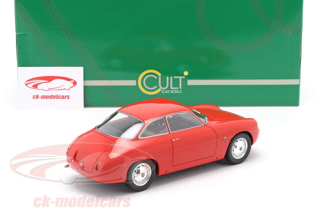 Alfa Romeo Giulietta Sprint Zagato (SZ) 1961 rouge 1:18 Cult Scale