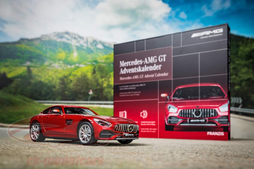 Mercedes-AMG GT Adventskalender: Mercedes-Benz AMG GT rot 1:43 Franzis
