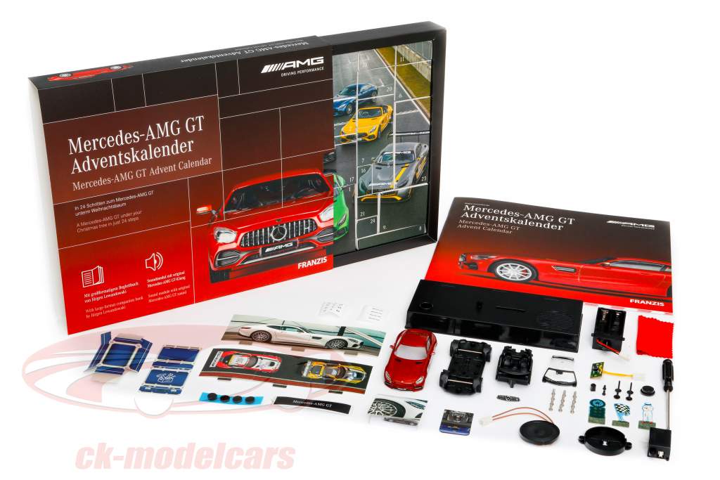 Mercedes-AMG GT Adventskalender: Mercedes-Benz AMG GT rot 1:43 Franzis