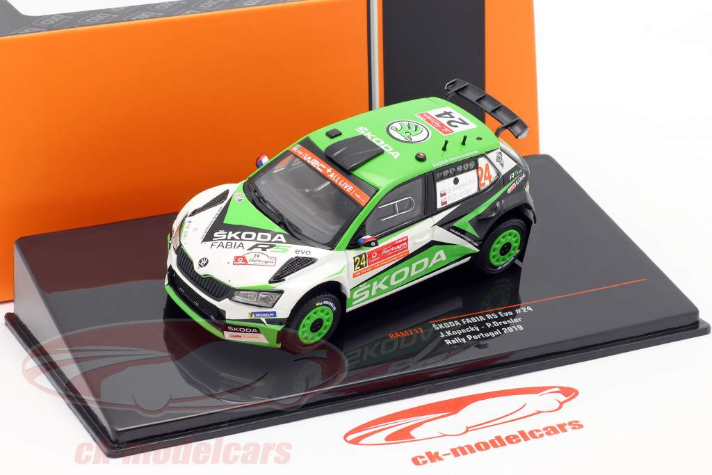 Skoda Fabia R5 Evo #24 8th Rallye Portugal 2019 Kopecky, Dresler 1:43 Ixo