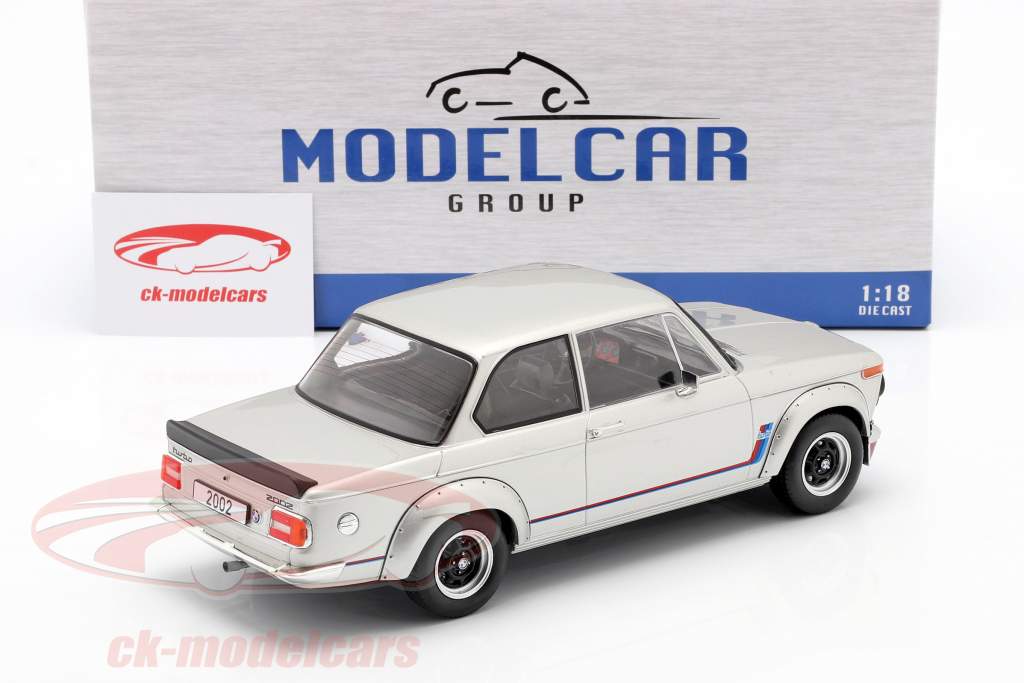 BMW 2002 Turbo (E20) Year 1973 silver 1:18 ModelCar Group