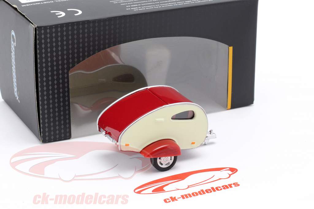 Caravan I Borgogna / bianco crema 1:43 Cararama