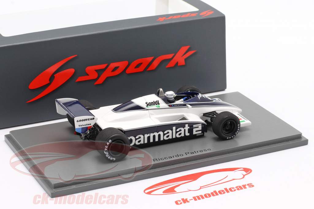 Riccardo Patrese Brabham BT50 #2 5e Suisse GP formule 1 1982 1:43 Spark