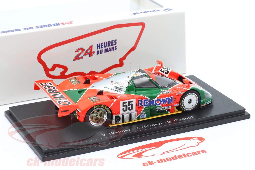 Mazda 787B #55 勝者 24h LeMans 1991 Weidler, Herbert, Gachot 1:43 Spark
