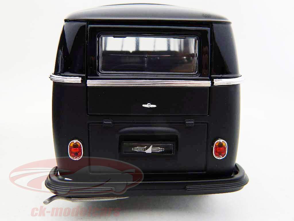 Volkswagen VW Microbus schwarzer Bandit schwarz /  mattschwarz 1:18 Greenlight