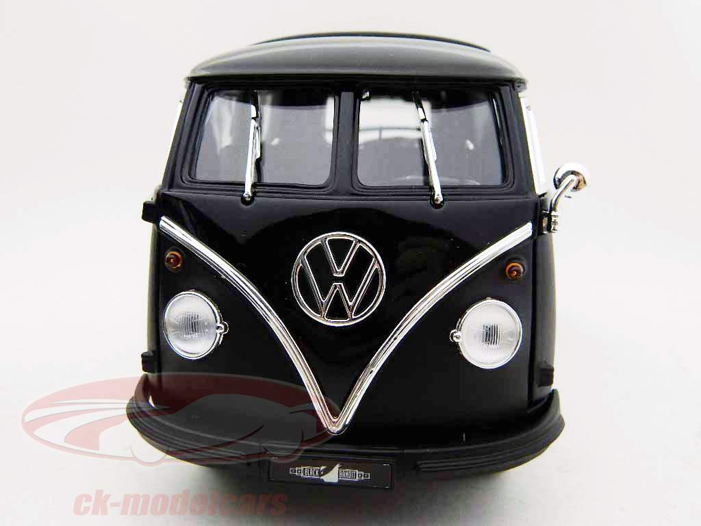 Volkswagen VW Microbus schwarzer Bandit schwarz /  mattschwarz 1:18 Greenlight