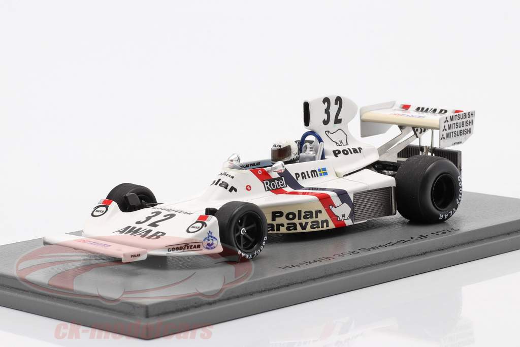 Torsten Palm Hesketh 308 #32 Шведский GP формула 1 1975 1:43 Spark
