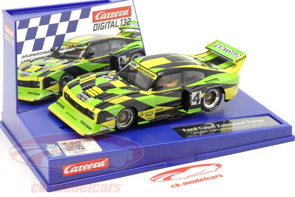 Digital 132 SlotCar Ford Capri Zakspeed Turbo #4 DRM 1981 J. Hamelmann 1:32 Carrera