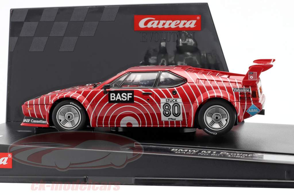 SlotCar BMW M1 Procar #80 Procar Series 1980 H.-J. Stuck 1:32 Carrera Evolution