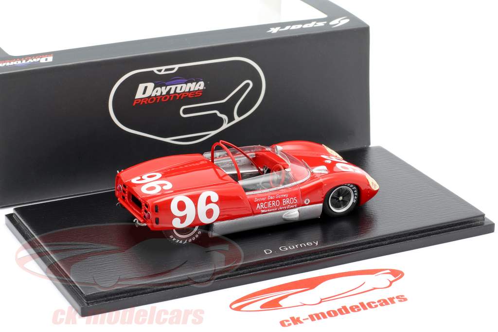 Lotus 19 #96 vinder 3h Daytona 1962 Dan Gurney 1:43 Spark