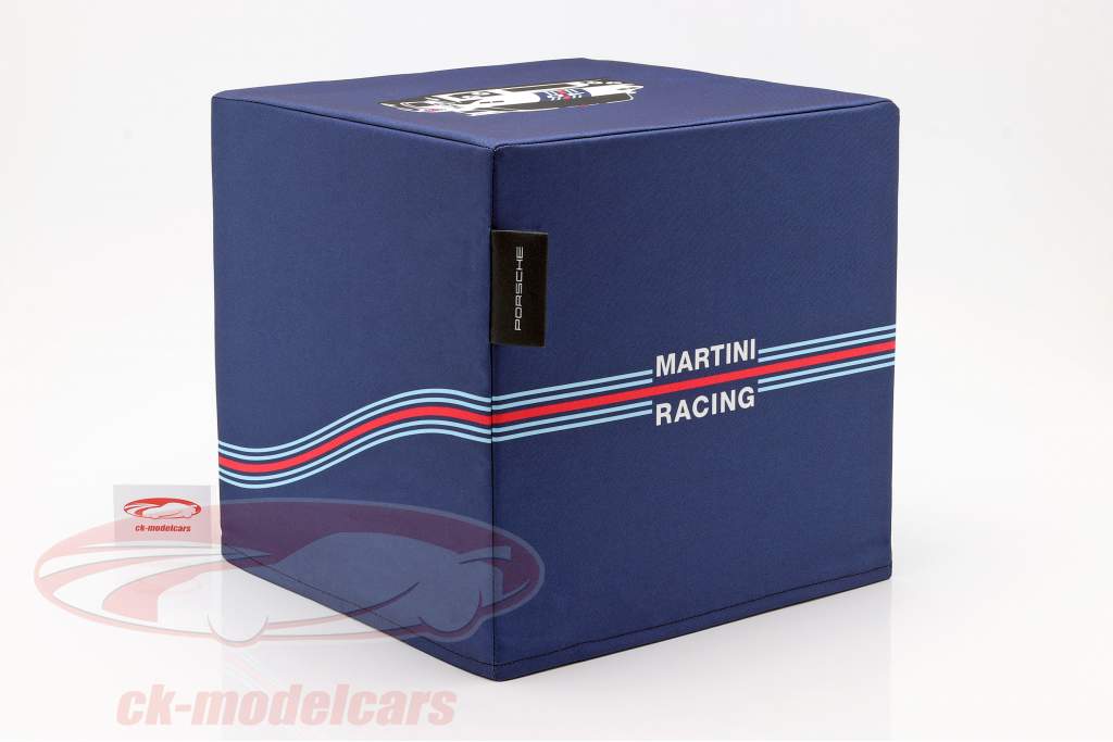 Cube de siège Porsche Martini Racing bleu