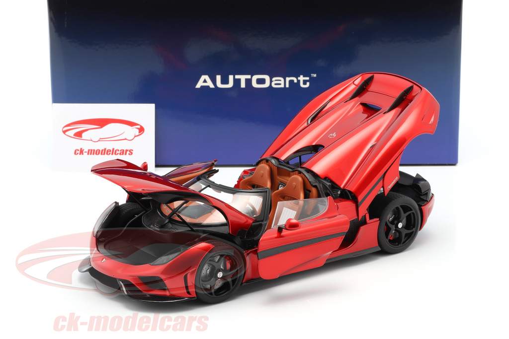Koenigsegg Regera Baujahr 2016 candy rot 1:18 AUTOart