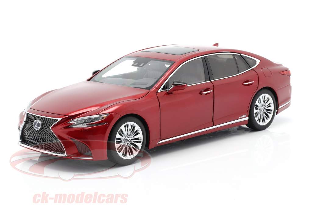 Lexus LS 500h 建设年份 2018 红 金属的 1:18 AUTOart