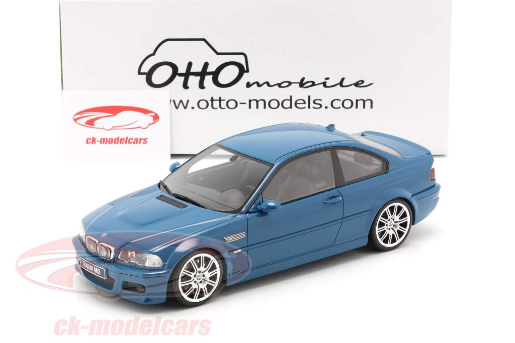 BMW M3 (E46) Année de construction 2000 laguna seca bleu 1:18 OttOmobile