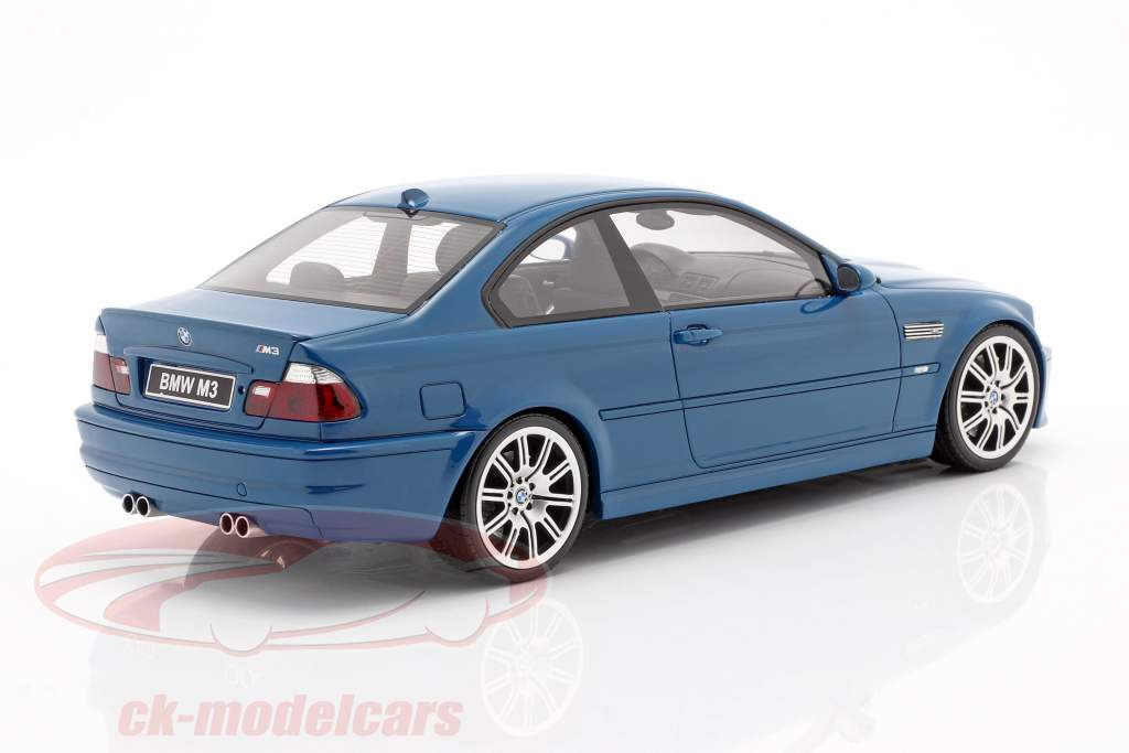 BMW M3 (E46) Год постройки 2000 лагуна сека синий 1:18 OttOmobile