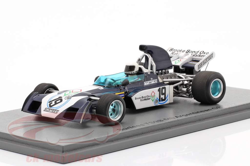 Tim Schenken Surtees TS9B #19 Argentina GP formula 1 1972 1:43 Spark