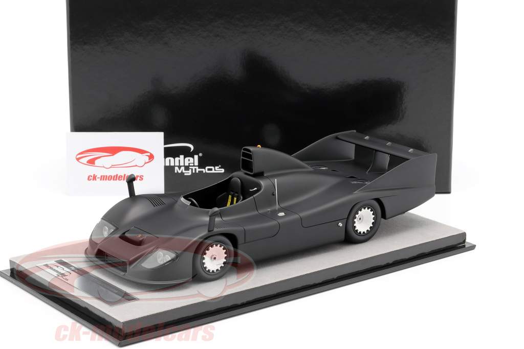 Porsche 936 test versie 1977 berijpt zwart 1:18 Tecnomodel