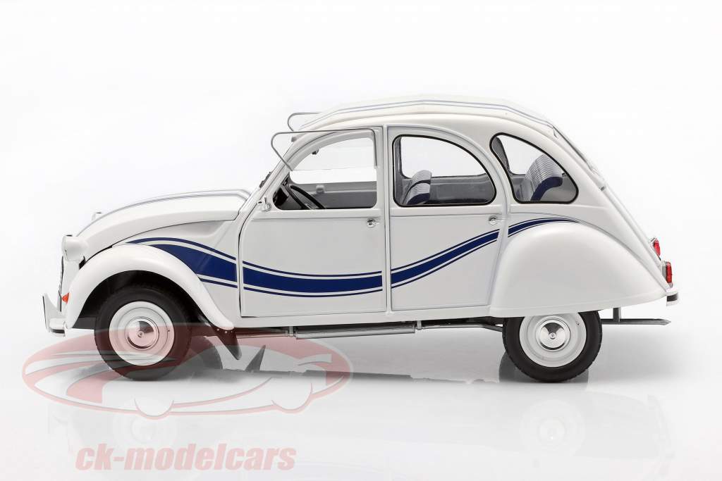 Citroen 2CV France 3 Año de construcción 1983 Blanco / azul 1:12 Z-Models