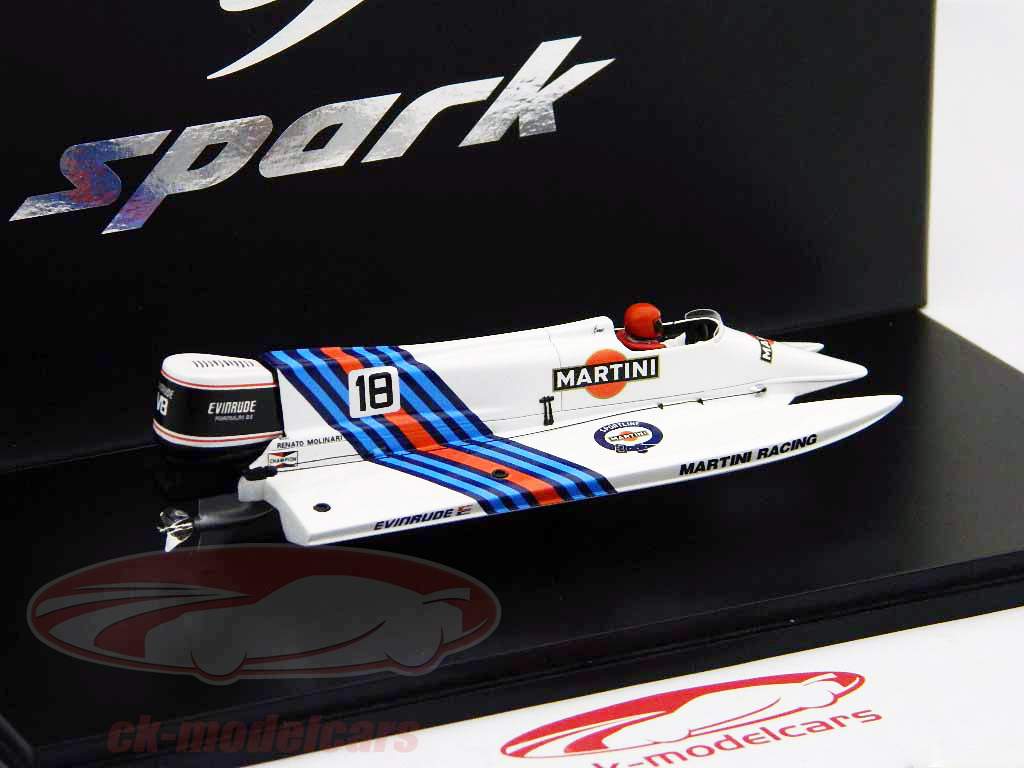 Martini Racing F1 Powerboat Renato Molinari Spark 1984 1:43