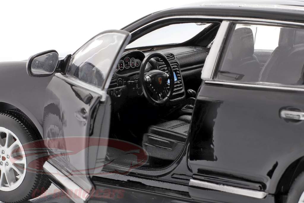 Porsche Cayenne Turbo anno 2002 nero 1:24 Welly