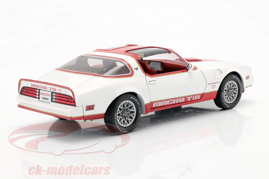 Pontiac Firebird Macho Trans Am 建設年 1978 白い / 赤 1:18 Greenlight