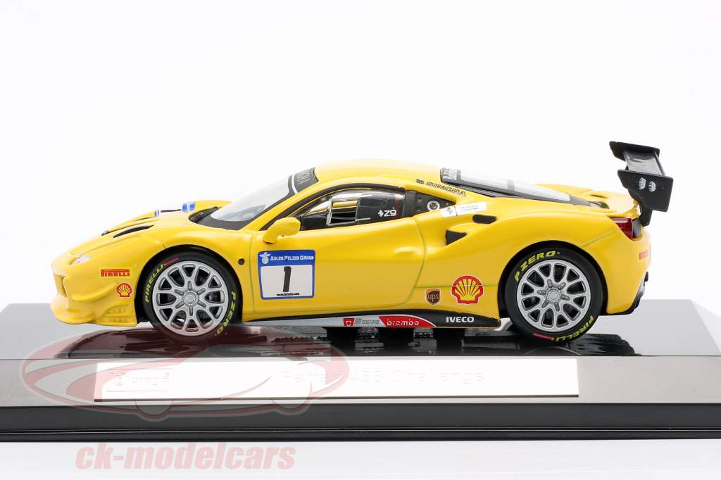 Ferrari 488 Challenge #1 gelb 1:43 Bburago