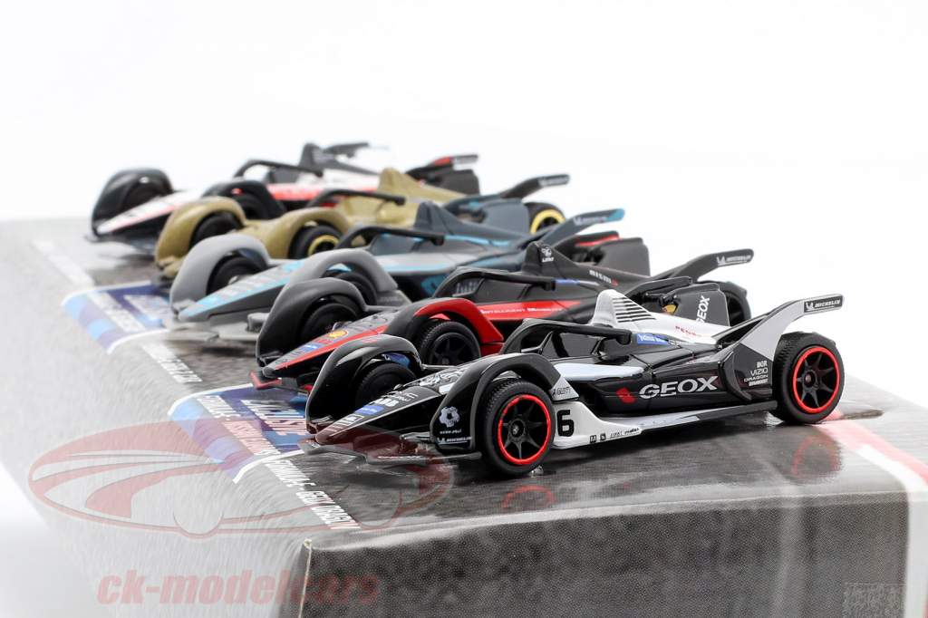 5-Car Set formule E Gen 2 Cadeaupakket 1:64 Majorette