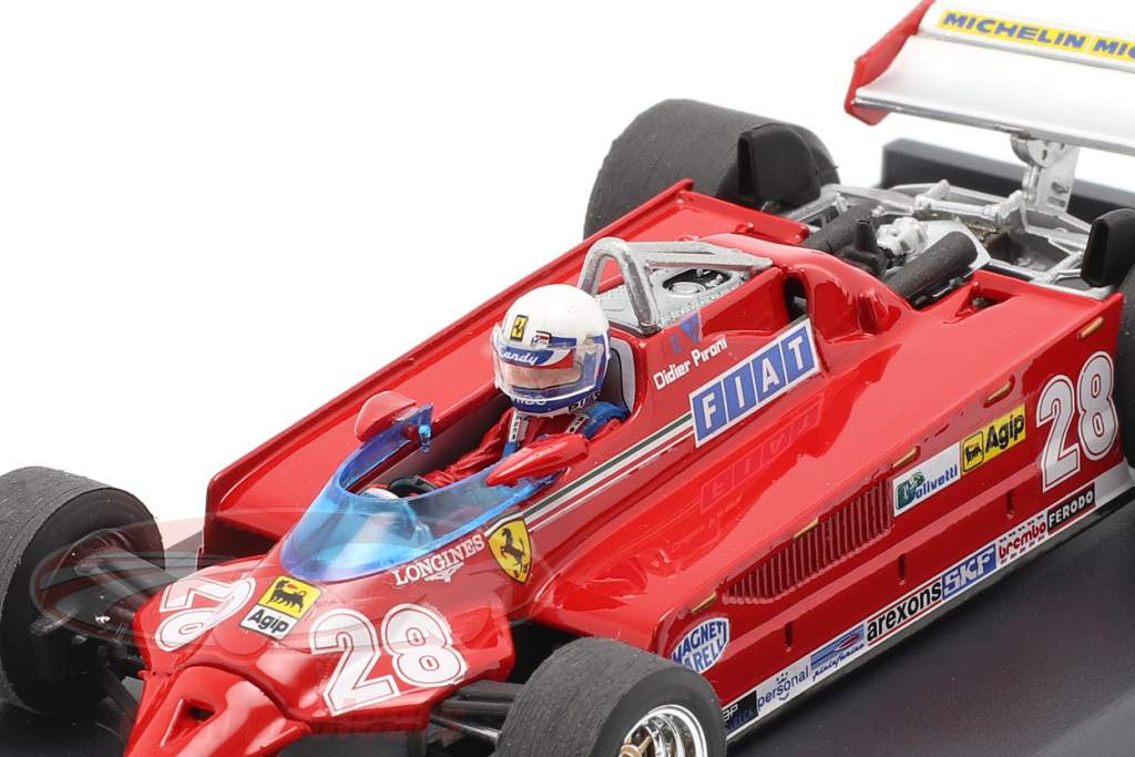Didier Pironi Ferrari 126CK #28 4. plads Monaco GP formel 1 1981 1:43 Brumm