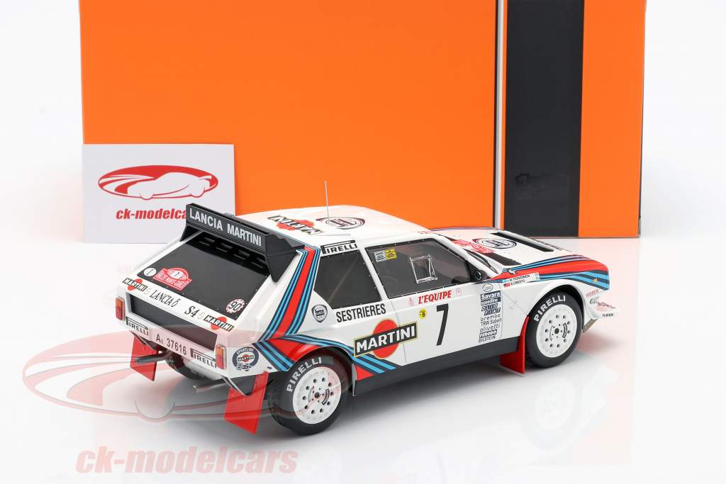 Lancia Delta S4 #7 Sieger Rallye Monte Carlo 1986 Toivonen, Cresto 1:18 Ixo