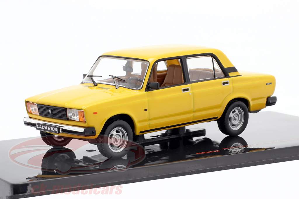 Lada 2105 Год постройки 1981 желтый 1:43 Ixo