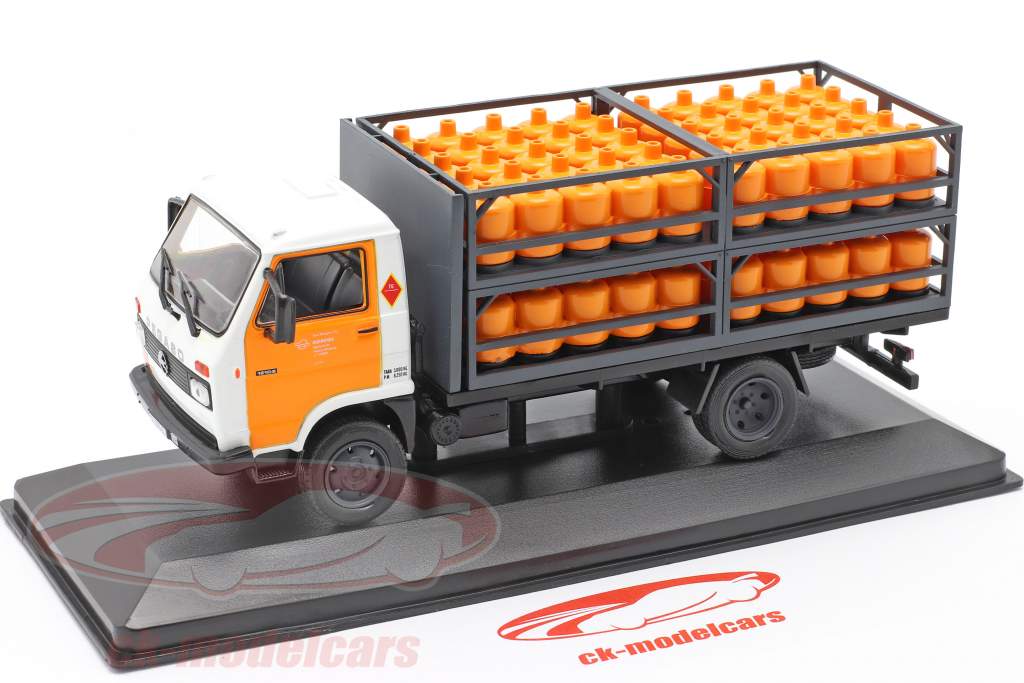 Pegaso Ekus Caminhão Repsol Butano Ano de construção 1988 Branco / amarelo 1:43 Altaya