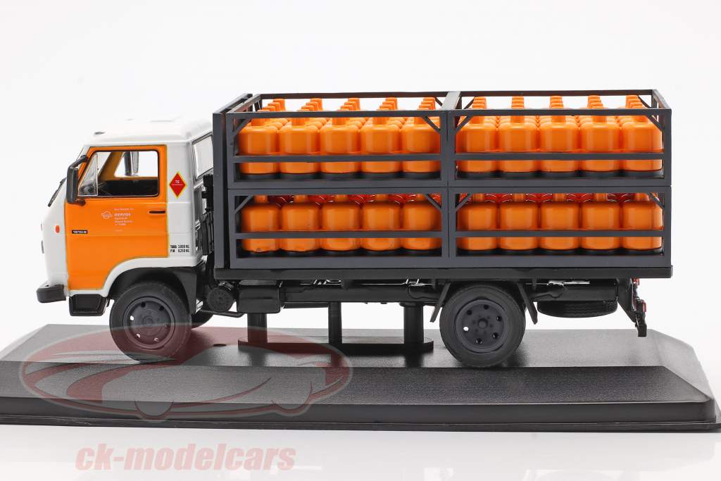 Pegaso Ekus un camion Repsol Butano Année de construction 1988 blanc / Jaune 1:43 Altaya