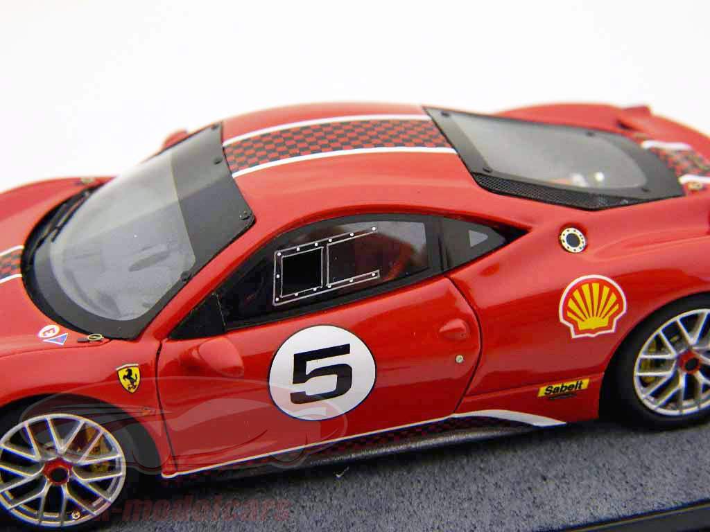 Ferrari 458 Challenge #5 Lancement Version 2010 rouge / rouge 1:43 BBR