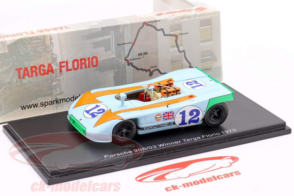 Porsche 908/03 #12 Sieger Targa Florio 1970 Siffert, Redman 1:43 Spark
