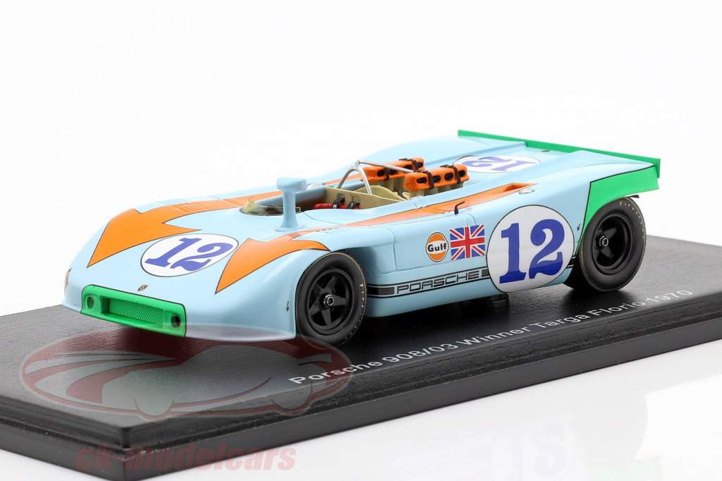 Porsche 908/03 #12 vinder Targa Florio 1970 Siffert, Redman 1:43 Spark