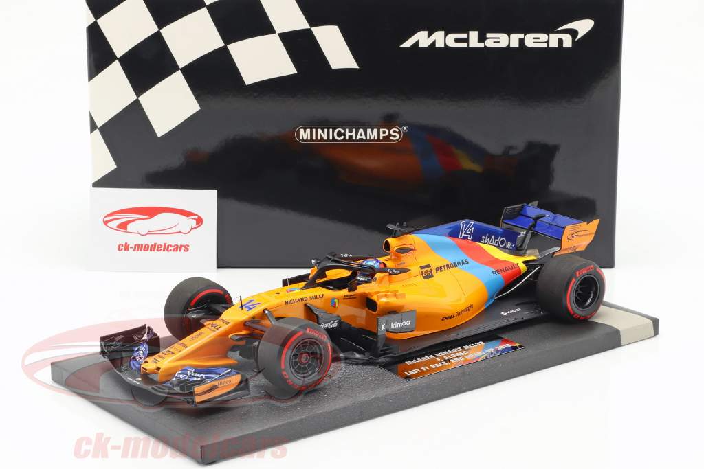F. Alonso McLaren MCL33 #14 Almost Last F1 Race Abu Dhabi 2018 1:18 Minichamps