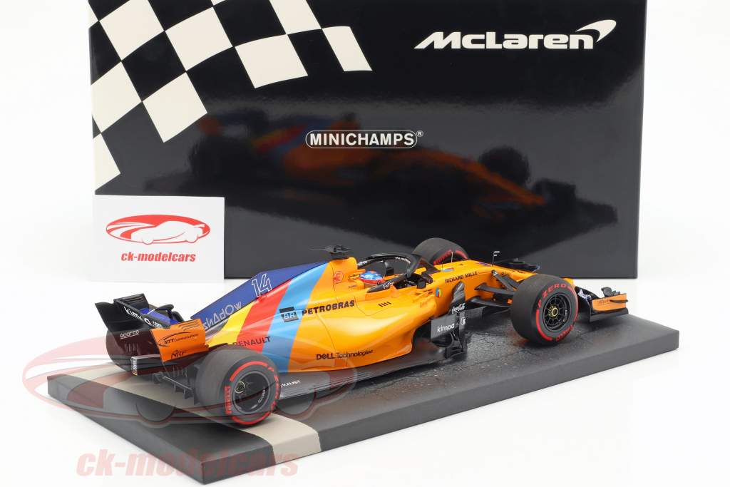 F. Alonso McLaren MCL33 #14 Almost Last F1 Race Abu Dhabi 2018 1:18 Minichamps