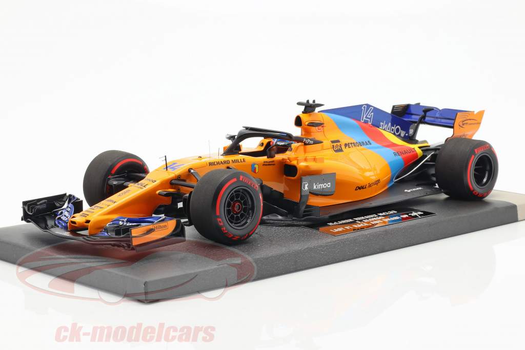 F. Alonso McLaren MCL33 #14 Almost Last F1 Race Abu Dhabi 2018 1:18 Minichamps