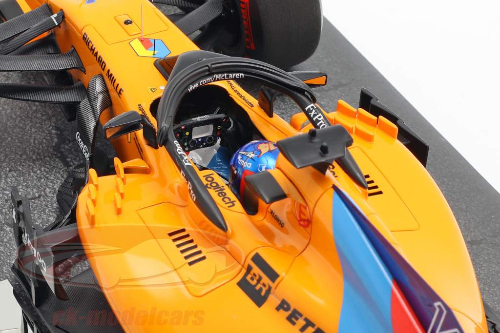 F. Alonso McLaren MCL33 #14 Almost Last F1 Race Abu Dhabi 2018 1:18 Minichamps
