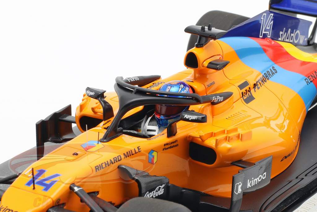 F. Alonso McLaren MCL33 #14 Almost Last F1 Race Abu Dhabi 2018 1:18 Minichamps