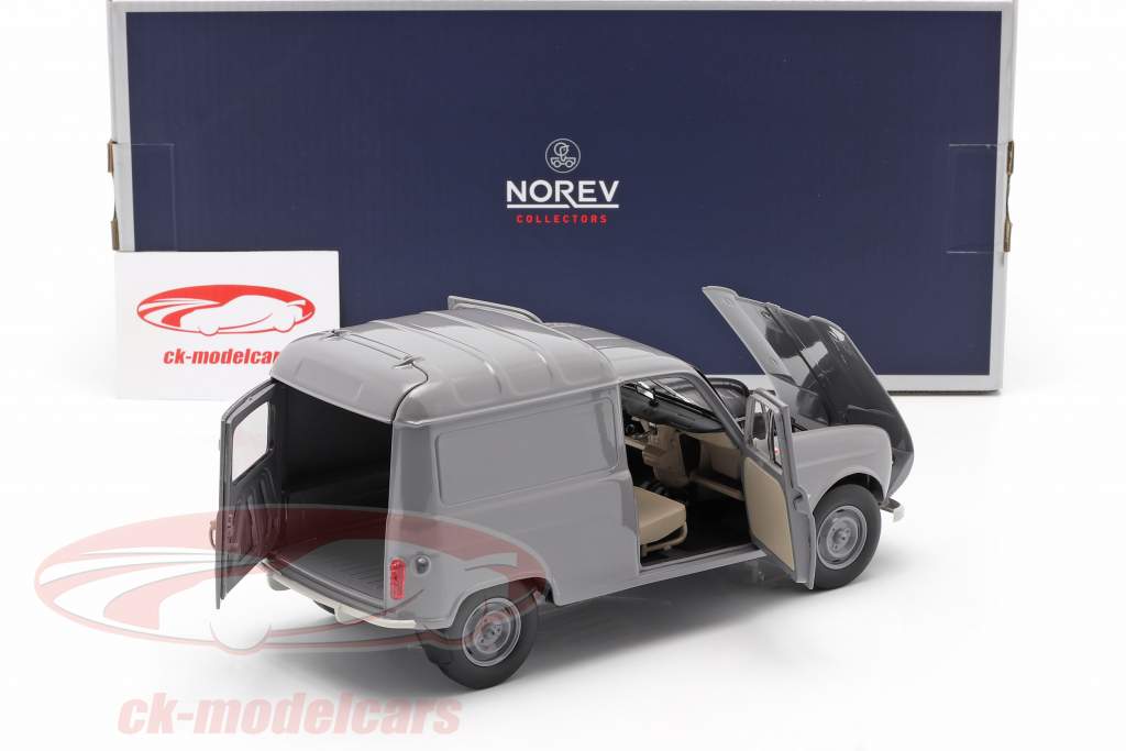 Renault 4 Fourgonnette Ano de construção 1965 cinzento 1:18 Norev