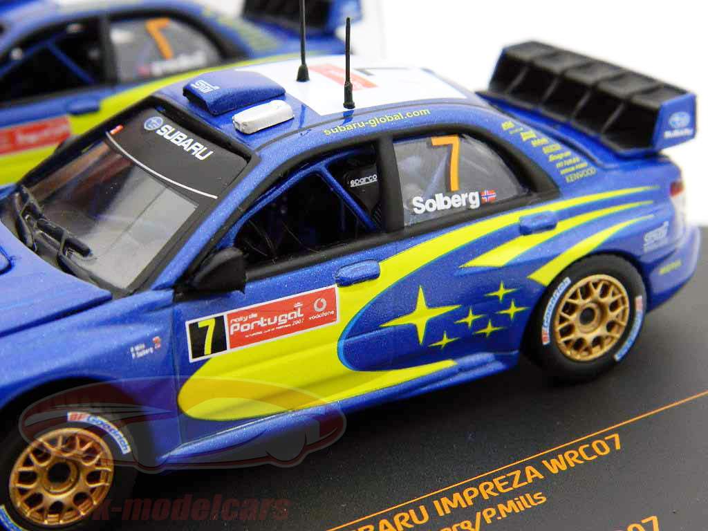 Subaru Impreza WRC07 N° 7 Solberg, Nils 2ème Rallye du Portugal 2007 1:43 Vitesse