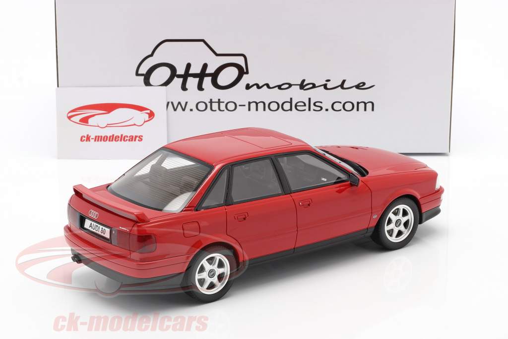 Audi 80 Quattro Competition år 1994 laser rød 1:18 OttOmobile