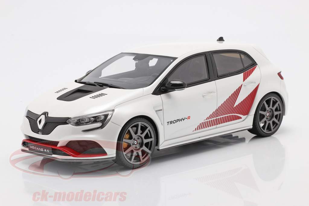 Renault Megane Trophy-R Pack Carbon год 2019 белый / красный 1:18 OttOmobile