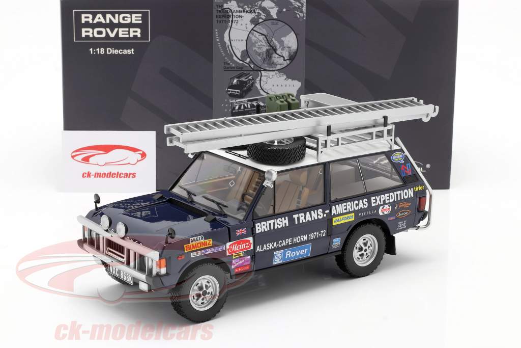 Land Rover Range Rover British Trans-Americas Expedition 1971-72 1:18 Presque réel