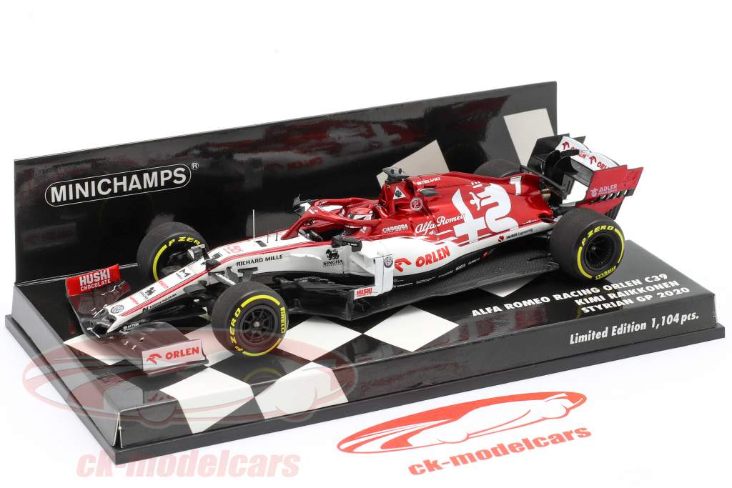 Kimi Räikkönen Alfa Romeo Racing C39 #7 formula 1 2020 1:43 Minichamps